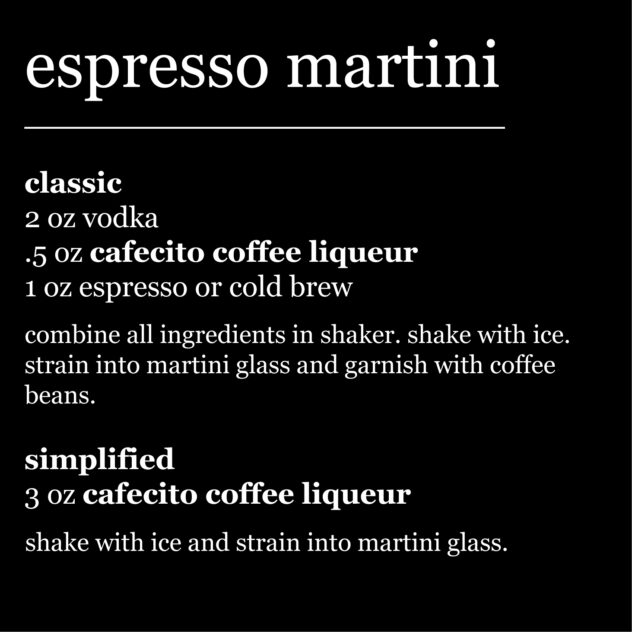 espresso martini revolution spirits